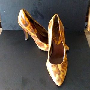 Banana Republic , snake skin heel.